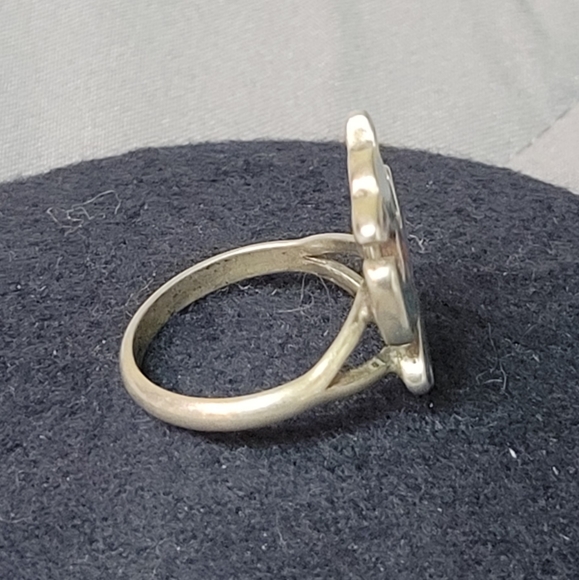 Crushed Turquoise Thunderbird Ring - Picture 6 of 11